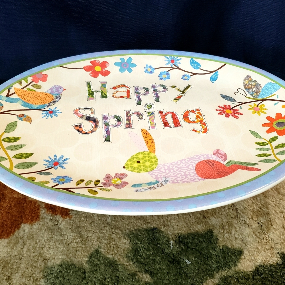 Cracker Barrel Happy Spring platter - Picture 3 of 3